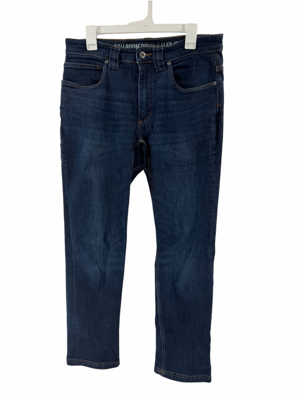 Duluth Trading Men's Ballroom Double Flex Relaxed Fit Jeans Dark Wash 32x32